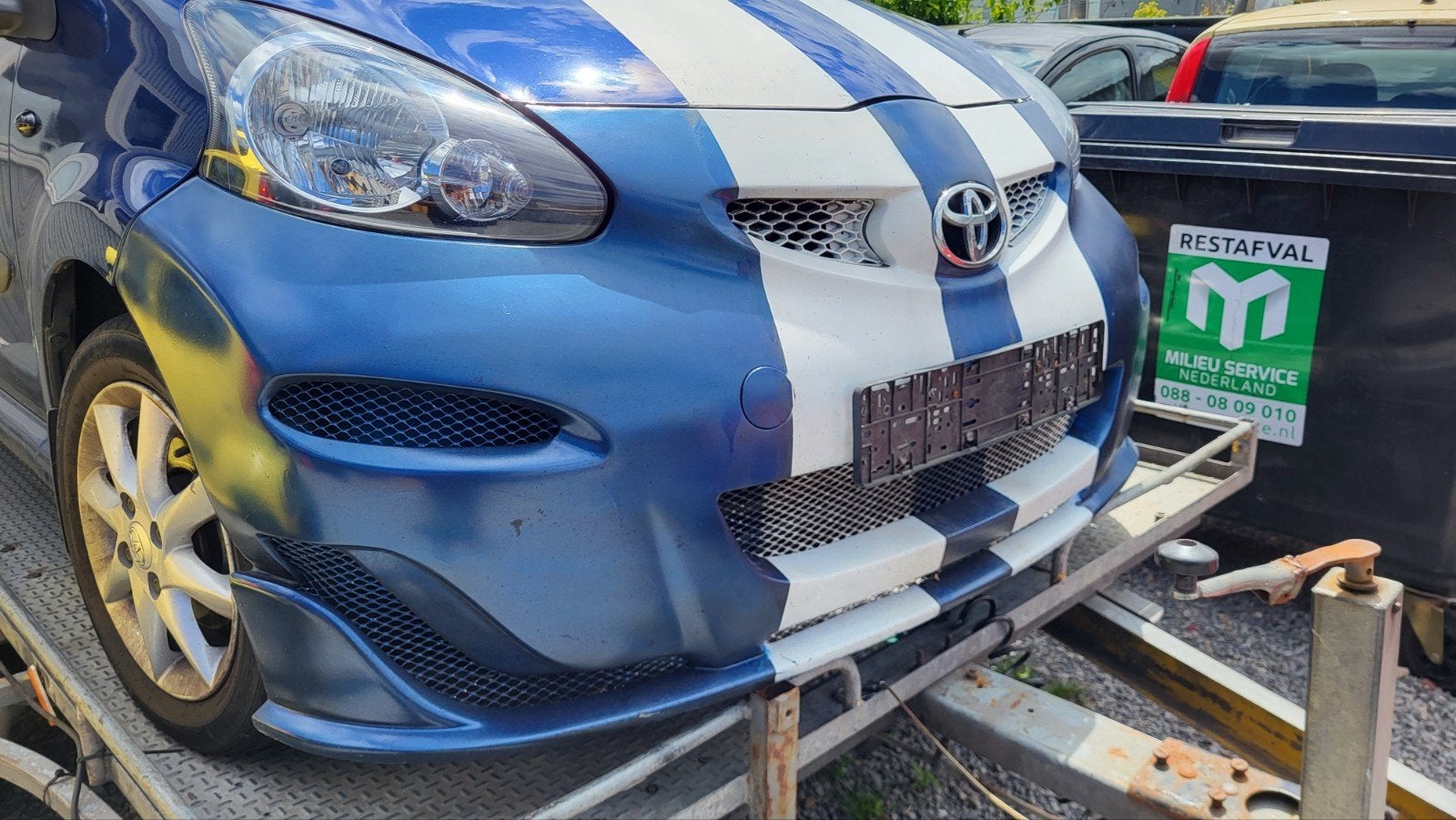 Sportieve/tuning voor- en achterbumper Toyota aygo 2005/2012, Ophalen, Gebruikt, Toyota, Bumper