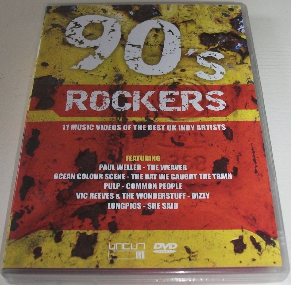 Dvd *** 90'S ROCKERS *** The Best UK Indy Artists, Vanaf 12 jaar, Ophalen of Verzenden, Zo goed als nieuw, Muziekvideo's