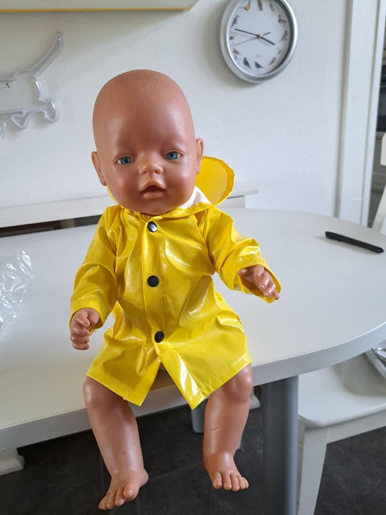 Baby Born gele regenjas, Ophalen of Verzenden, Gebruikt, Overige typen