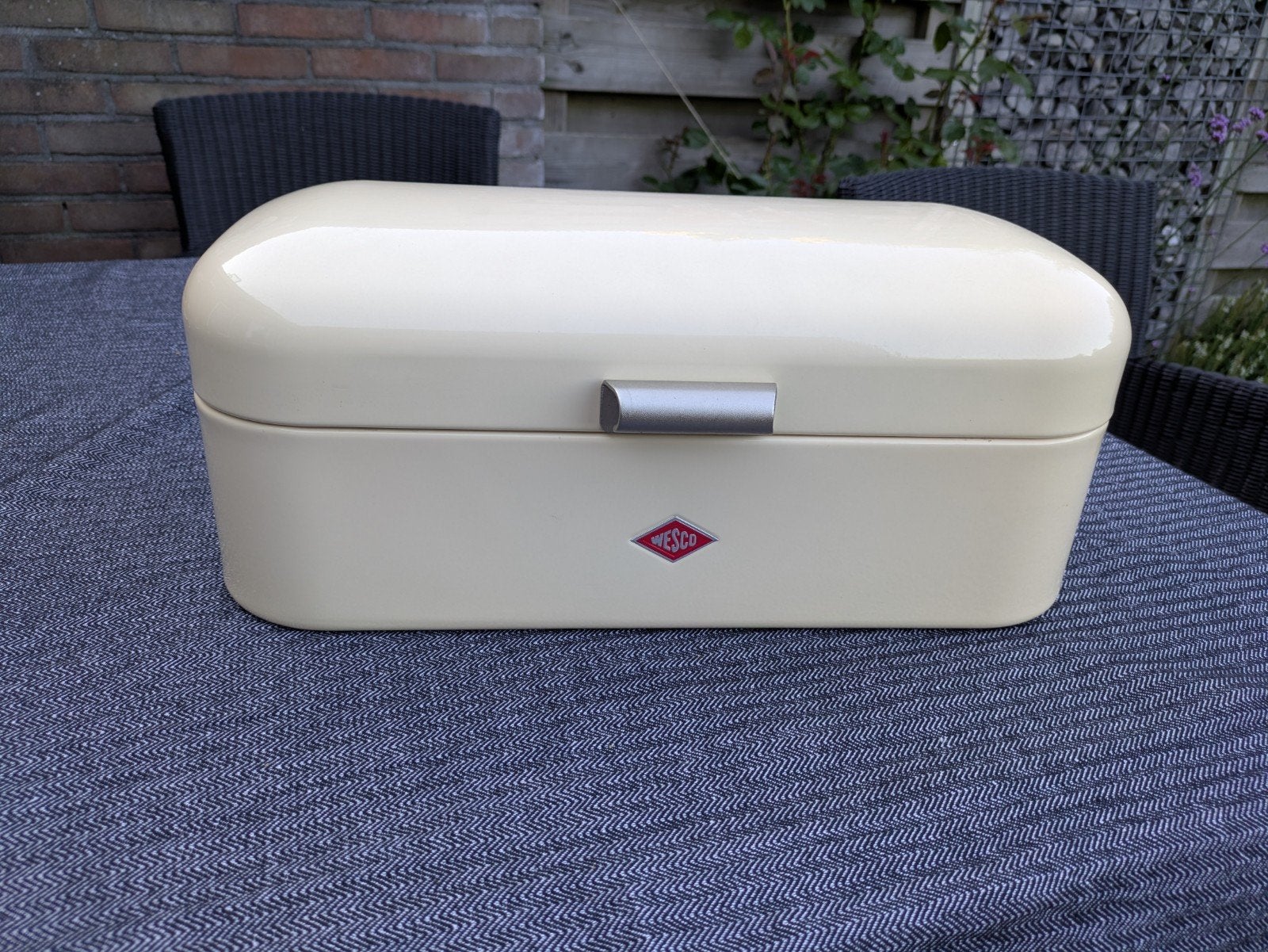 Wesco Broodtrommel - Crème, Zo goed als nieuw, Metaal, Broodtrommel, Ophalen