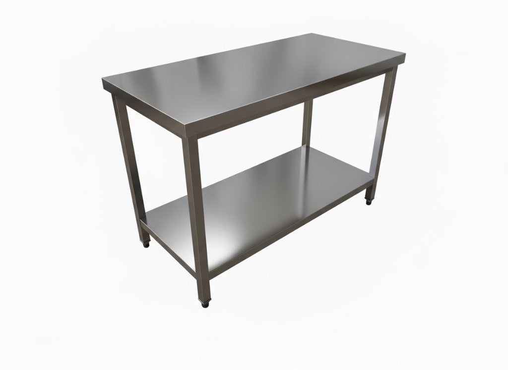 RVS werktafel met bodemschap - diverse afmetingen, Ophalen of Verzenden, Nieuw, 120 tot 170 cm