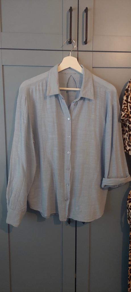 Nieuw baby blauw blouse merk cream mt 42, Verzenden, Zo goed als nieuw, Maat 42/44 (L), Blauw