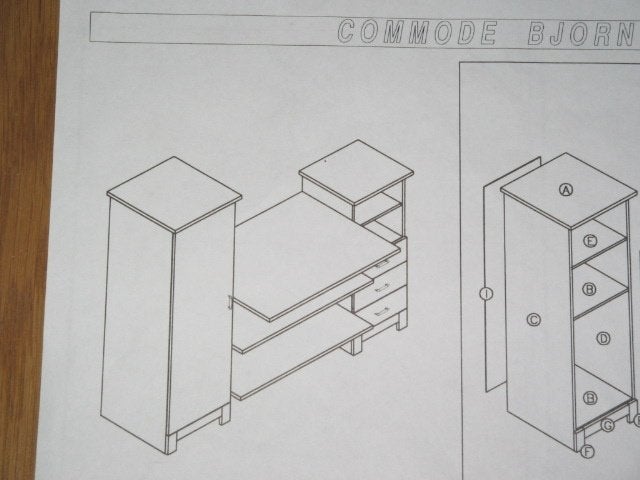 Doorgroeikinderkamer Bjorn: commode, kast, bed, Ophalen, Gebruikt, 70 cm of meer, 105 cm of meer