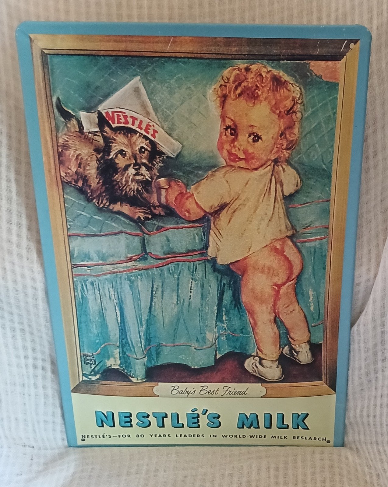 Reclamebord Nestlé's Milk, Ophalen of Verzenden, Nieuw, Reclamebord