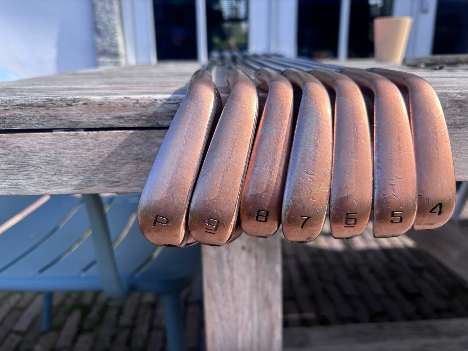 (4-P, 9 clubs) Cobra KING Forged TEC Copper, Ophalen of Verzenden, Gebruikt, Set