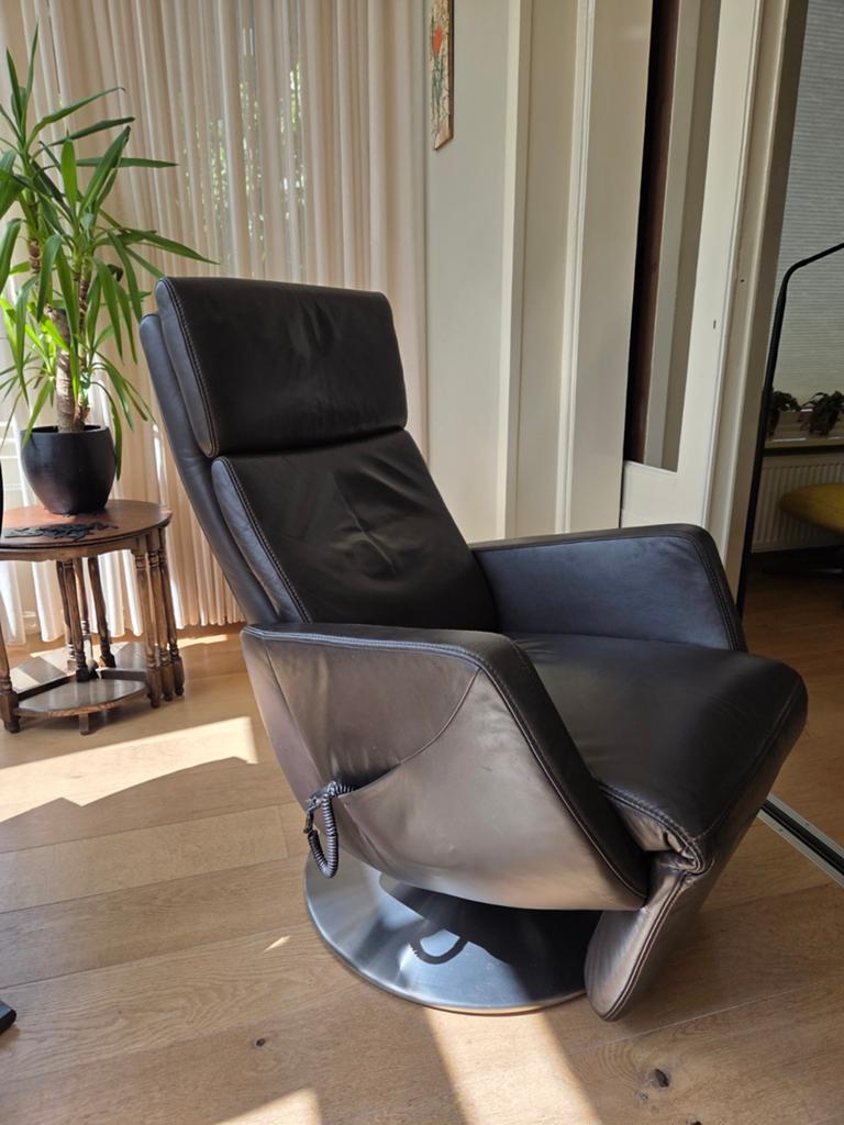 Relaxstoel, Ophalen, Gebruikt, 50 tot 75 cm, Leer