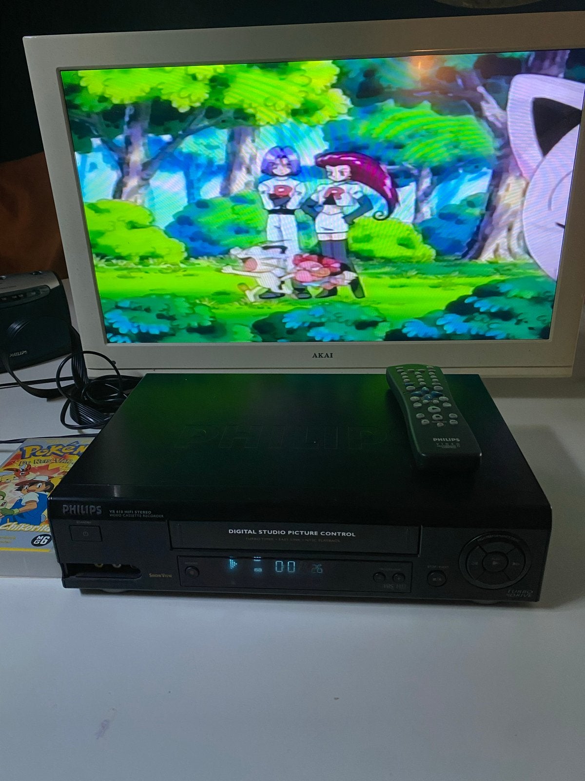 Philips VR 610 hifi stereo VHS-speler met afstandsbediening, Audio, Tv en Foto, Ophalen of Verzenden, Gebruikt, VHS-speler of -recorder