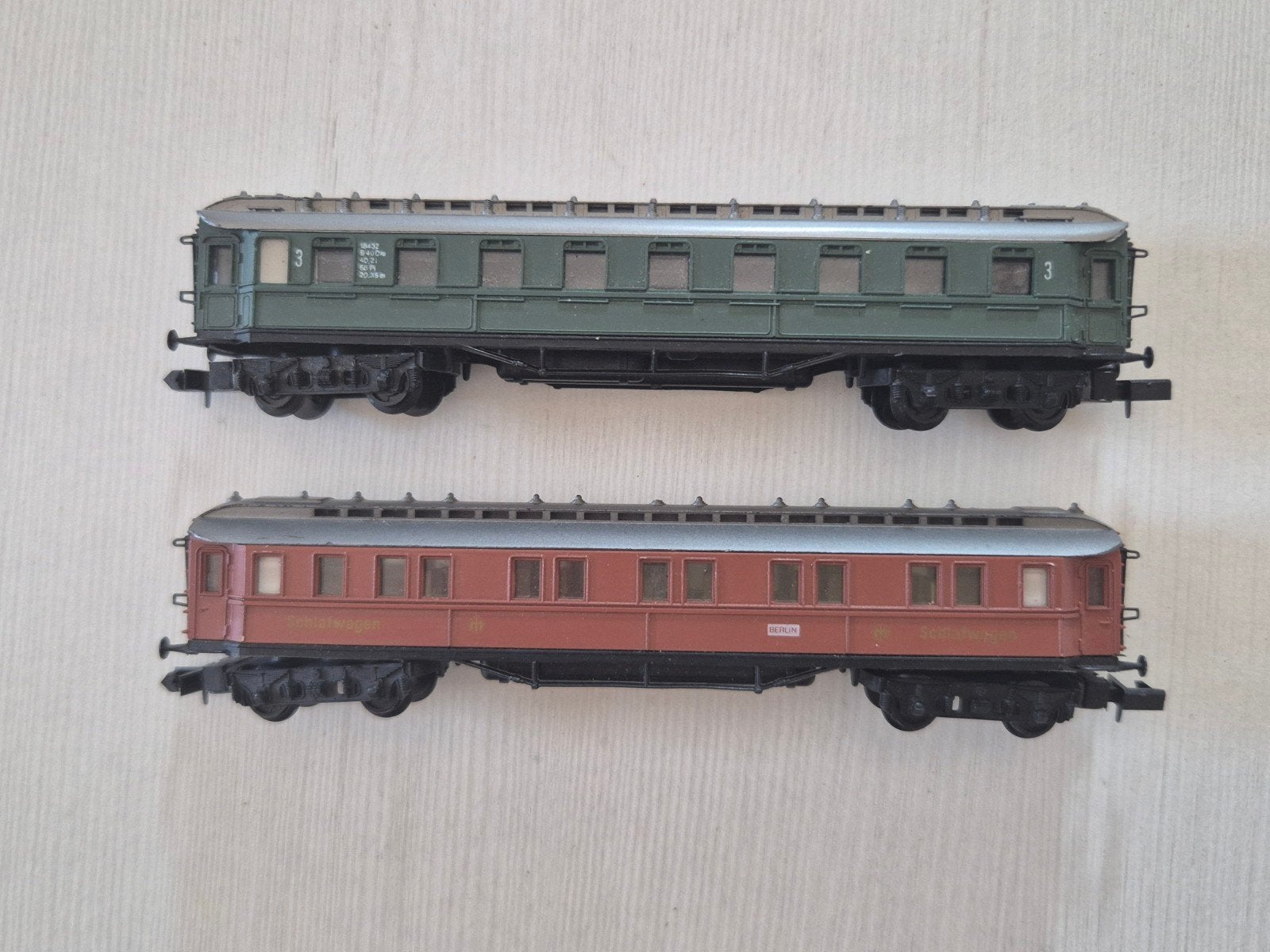 2 Nette Arnold N-spoor DRG rijtuigen 0337/0339, Arnold, Gebruikt, Gelijkstroom, Wagon