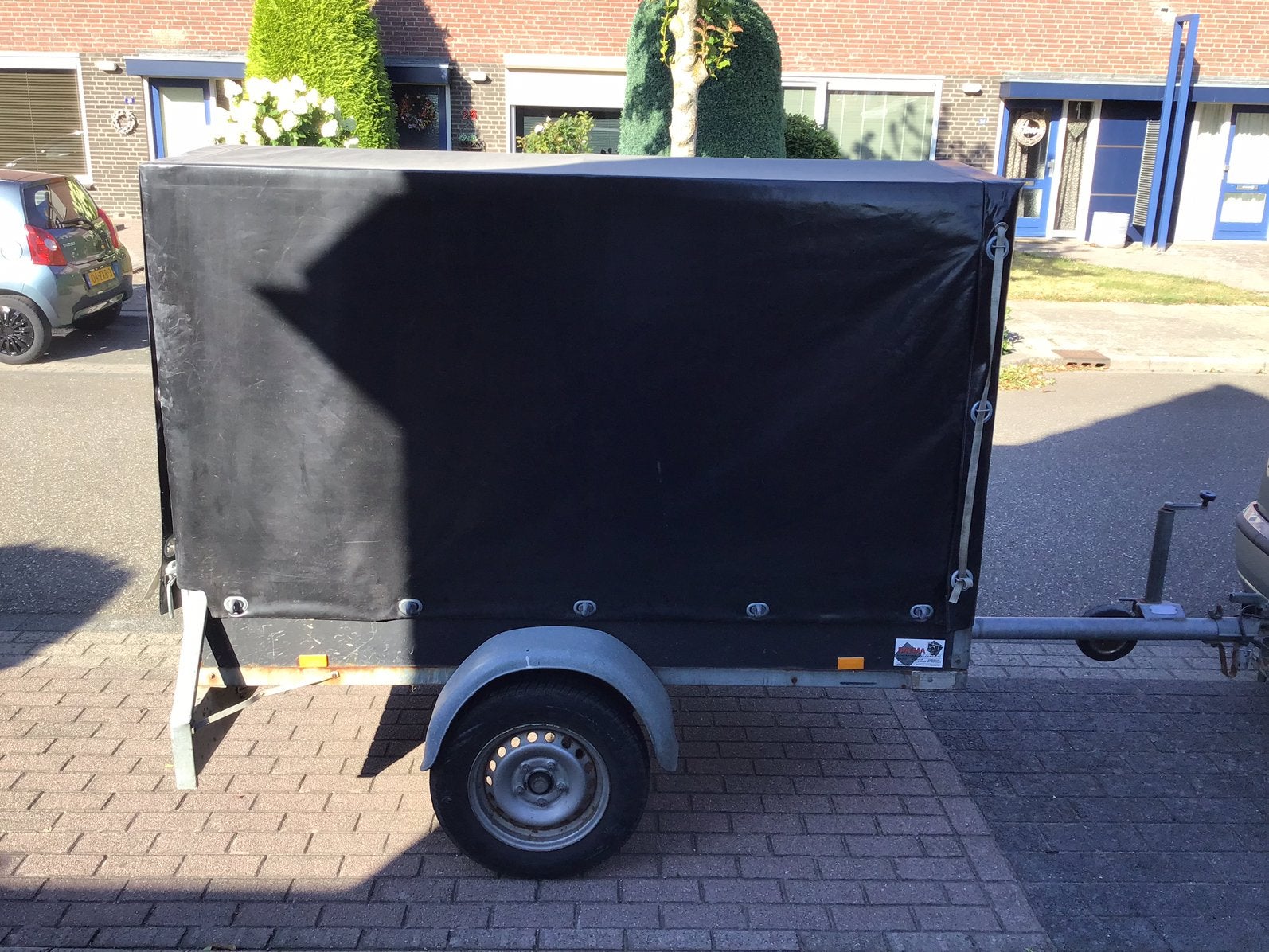 Aanhangwagen met huif, Auto diversen, Aanhangers en Bagagewagens, Ophalen, Gebruikt