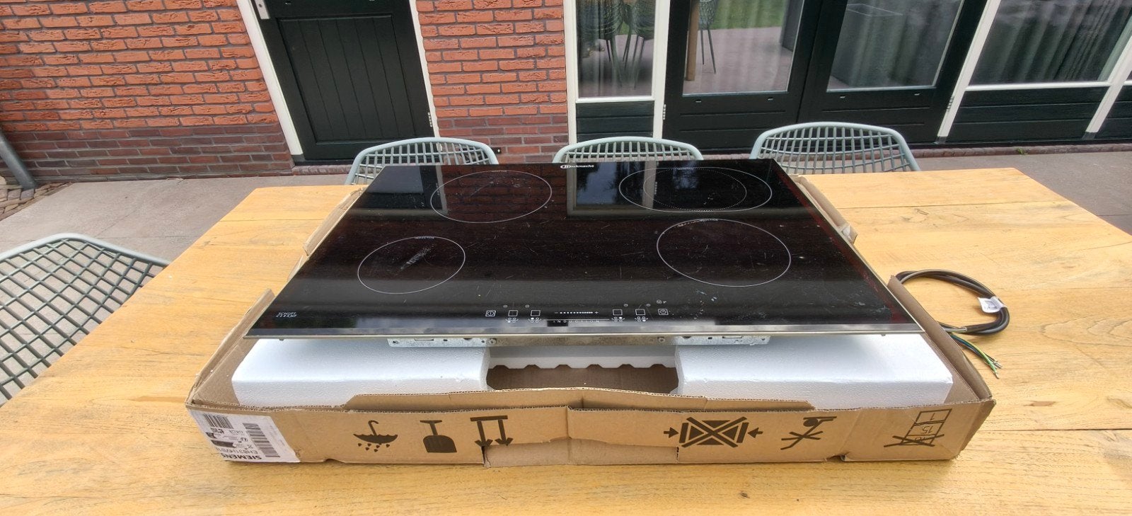 Bauknecht Inductiekookplaat, Witgoed en Apparatuur, Kookplaten, Ophalen, Nieuw, 4 kookzones, Inbouw