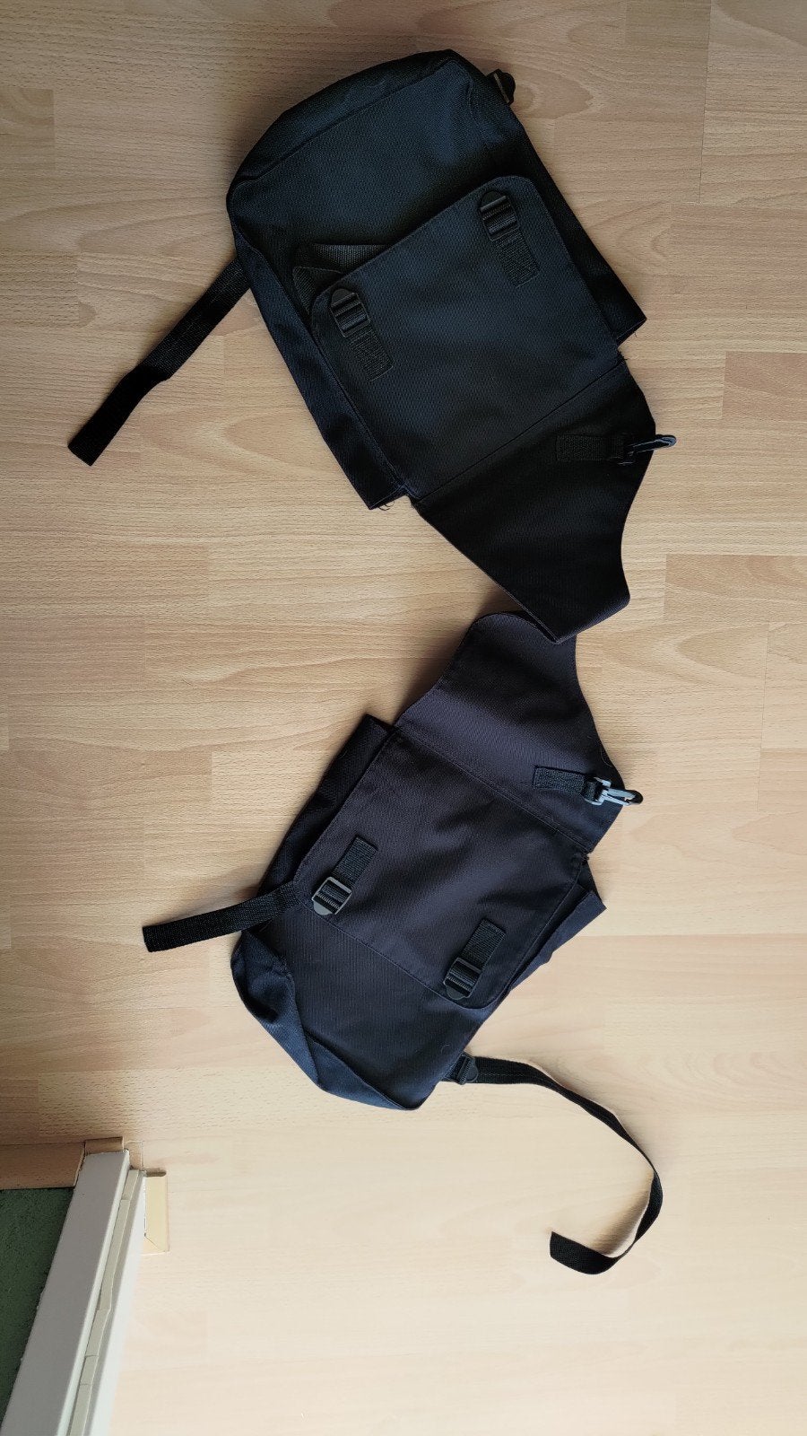 Zadeltas, met bevestiging en gespen, Gebruikt, Overige typen, Ophalen of Verzenden, Polyester