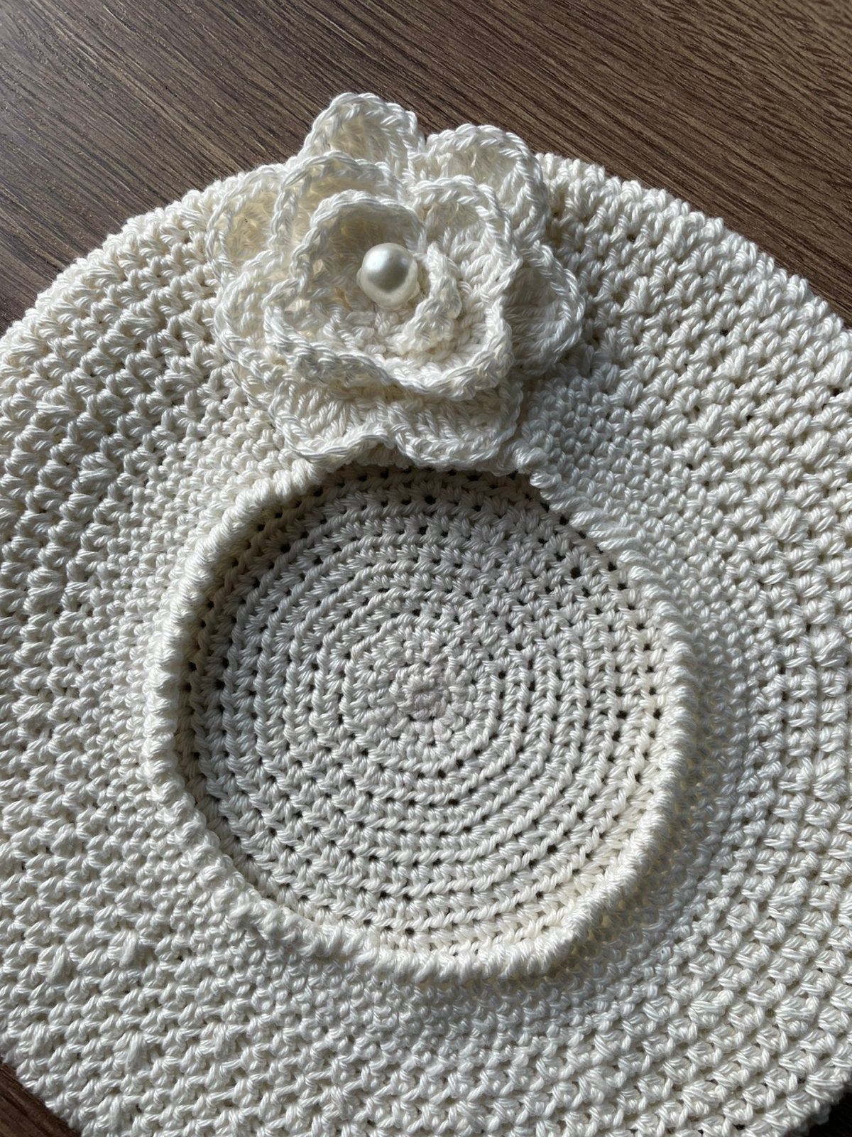 Baret, gehaakt/ de Haakboetiek, Meisje, Hoed, Nieuw, Ophalen of Verzenden