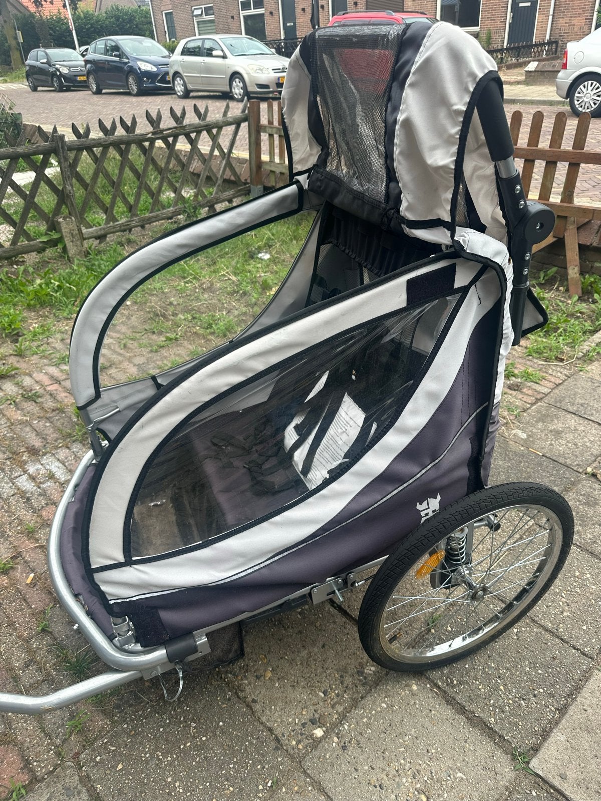 Kinderfietskar - Comfortabel en Veilig, Gebruikt, Opvouwbaar, Ophalen of Verzenden, Kinderkar