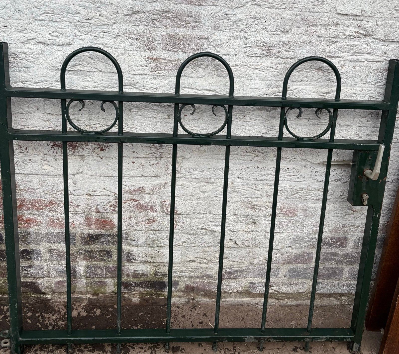Degelijk verzinkt sierpoort(je) toegangs of tuin poort(je)., Ophalen, Met poort, Gebruikt, Tuinhek