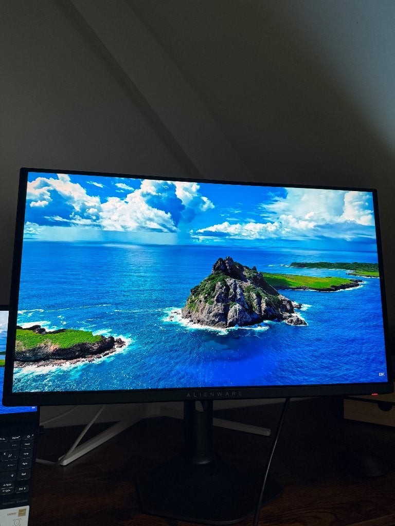 Alienware AW2725DF OLED Monitor 360hz 2k resolutie, garantie, Gaming, HDMI, In hoogte verstelbaar, Zo goed als nieuw