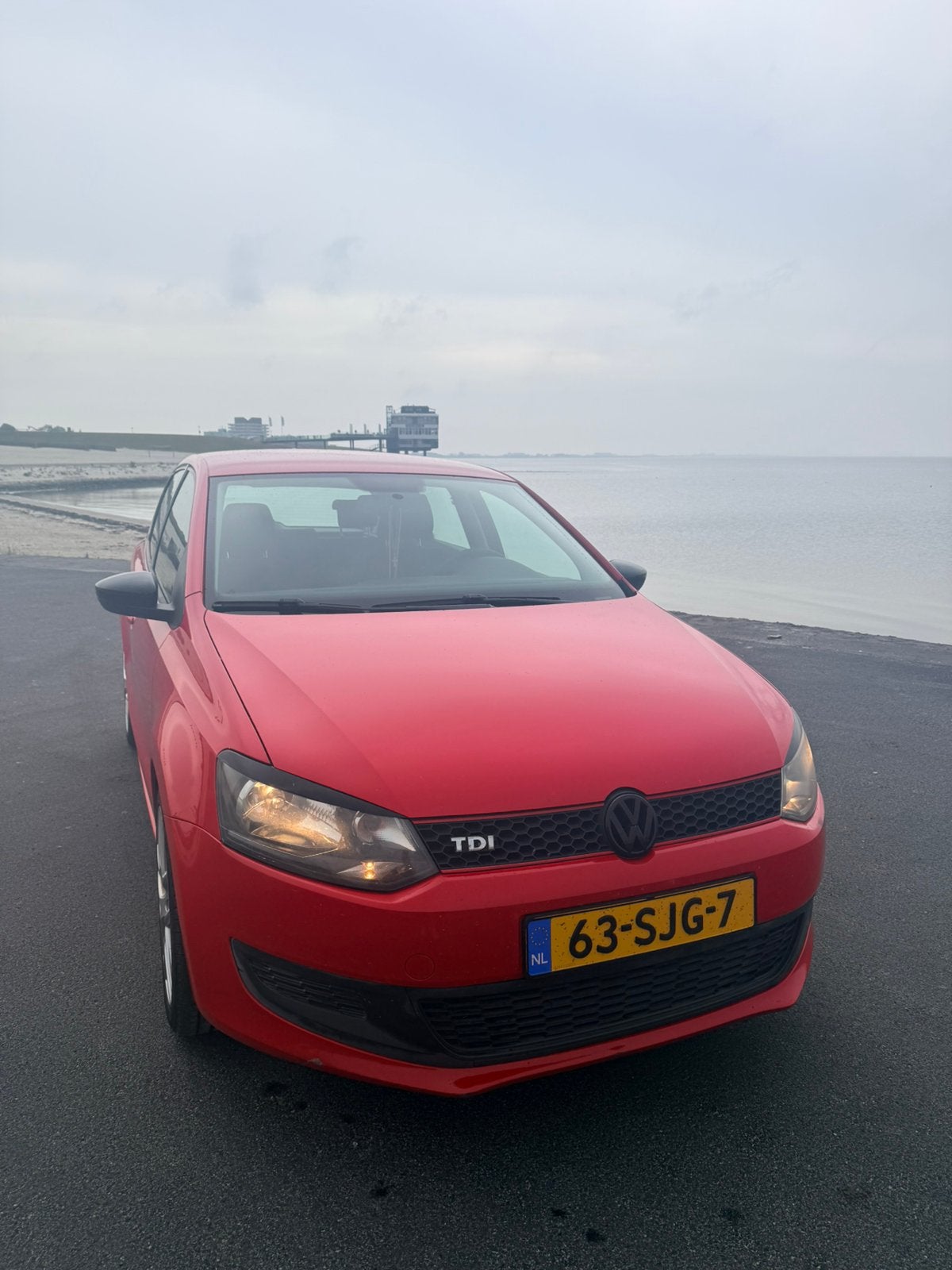 Volkswagen Polo 1.2 TDI 55KW BM 2011 Rood Apk 17-10-2027., Auto's, Voorwielaandrijving, 74 pk, 1199 cc, 96 €/maand