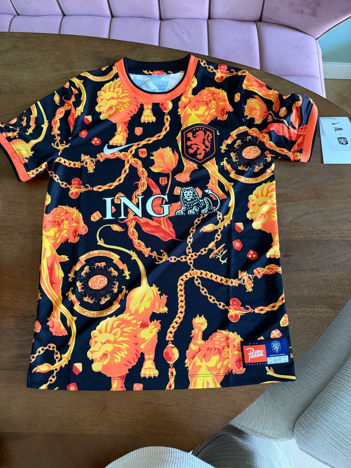 Oranje Patta x Nike voetbalshirt - Kids - maat L, Ophalen of Verzenden, Nieuw, Jongen of Meisje