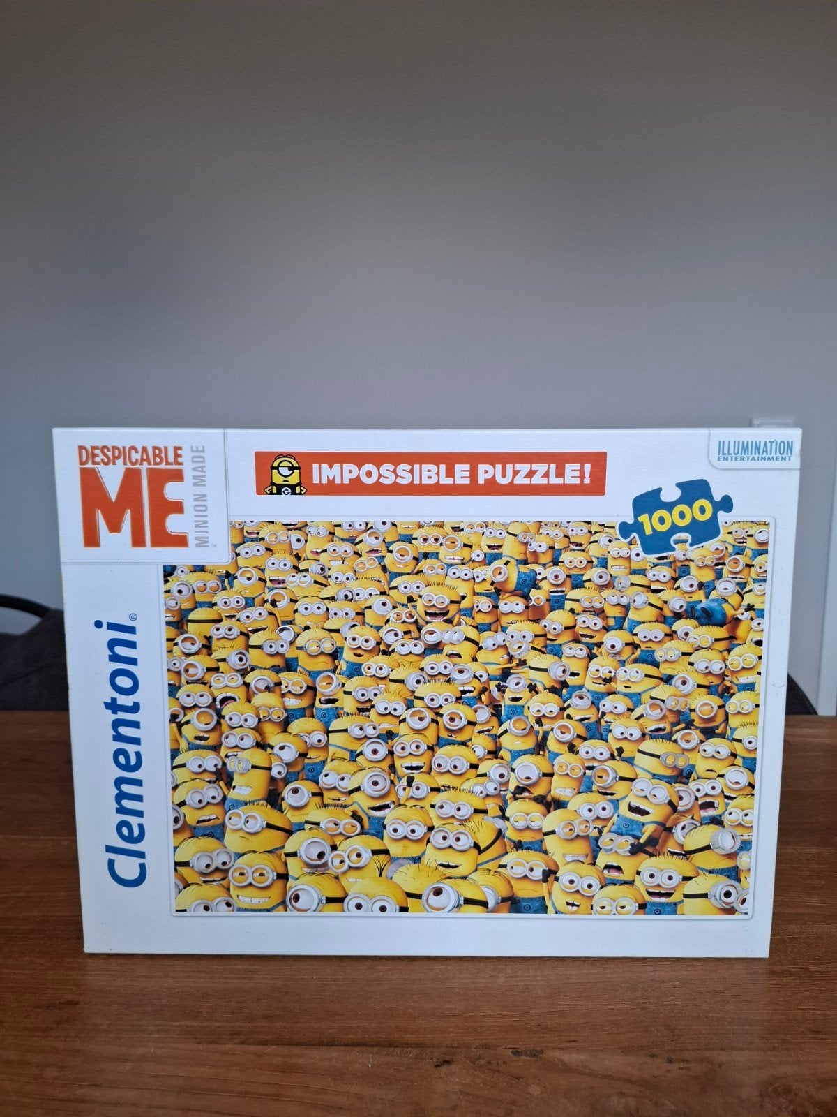 Minions Impossible Puzzel 1000 stukjes Clementoni, Hobby en Vrije tijd, Denksport en Puzzels, Ophalen of Verzenden, 500 t/m 1500 stukjes