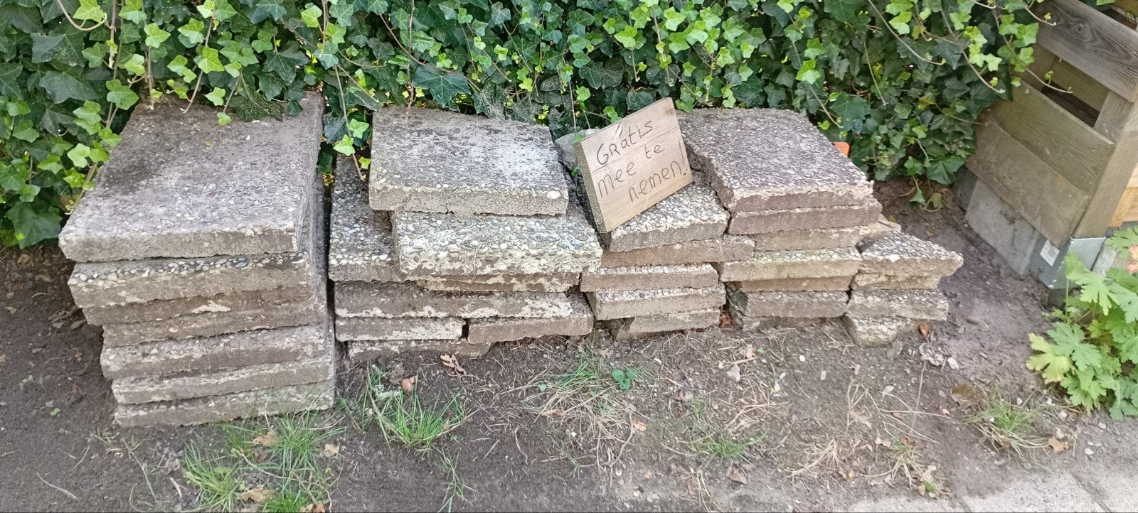 diverse tegels, Tuin en Terras, Ophalen, Gebruikt, Beton, Terrastegels