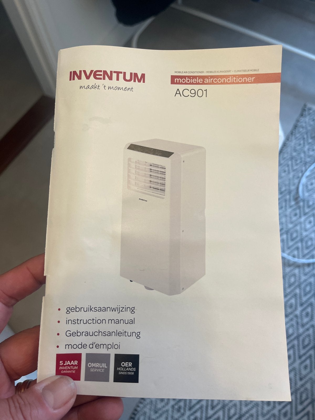 Inventum Mobiele Airconditioner AC901 - Zo goed als nieuw, Ophalen, Minder dan 60 m³, 3 snelheden of meer, Zo goed als nieuw