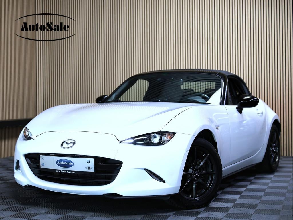 Mazda MX-5 1.5 SkyActiv-G 131 GT-M BOSE LEDER NAVI KEYLESS C, Achterwielaandrijving, Gebruikt, Zwart, 4 cilinders