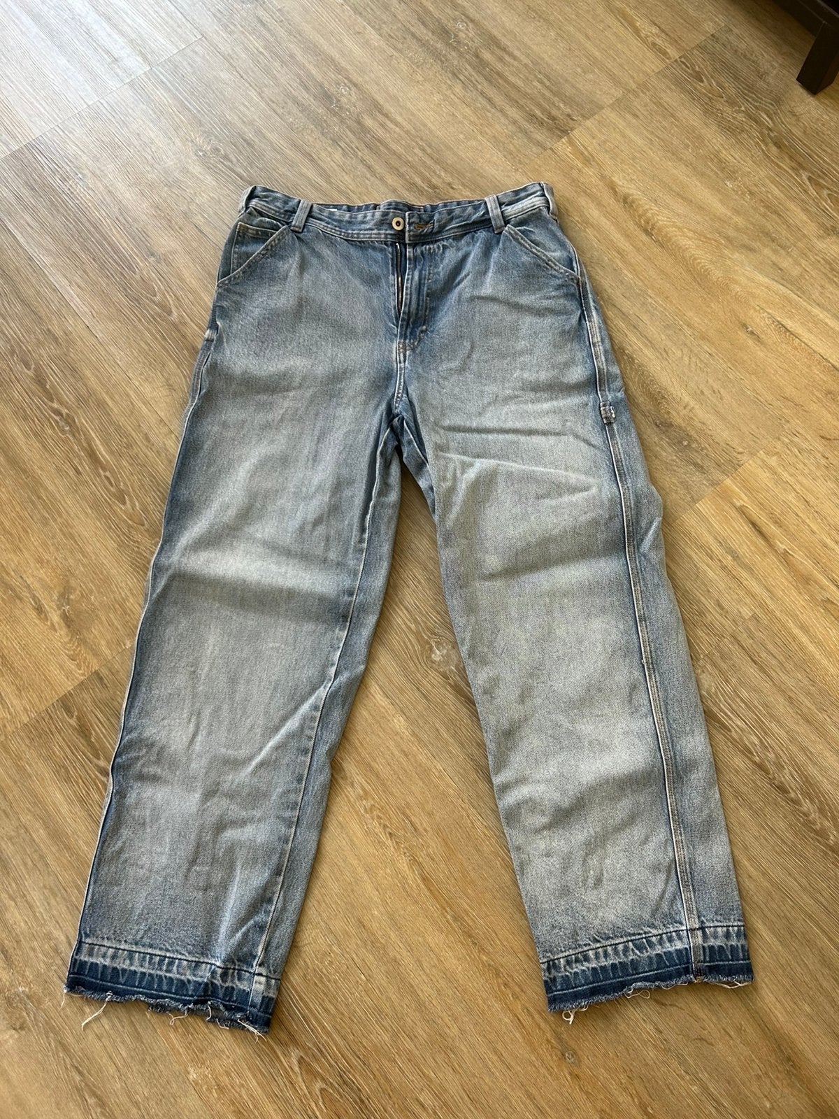 Zara spijkerbroek - maat 44 (EU), Ophalen of Verzenden, Zo goed als nieuw, Blauw, W33 - W34 (confectie 48/50)
