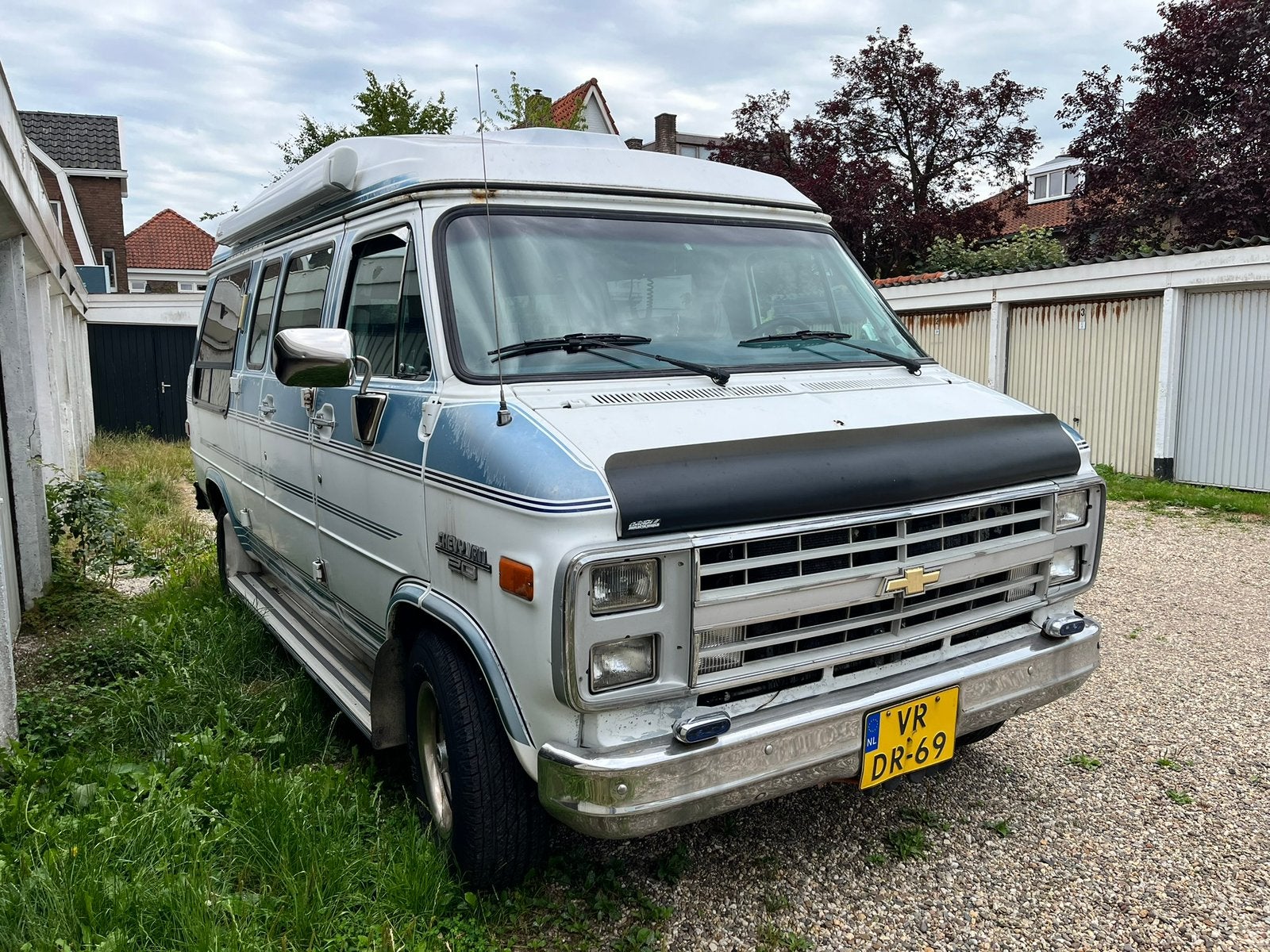 Chevrolet Chevy G20 Globemaster 1990 op camperkenteken, Auto's, Chevrolet, Particulier, 2471 kg, Te koop