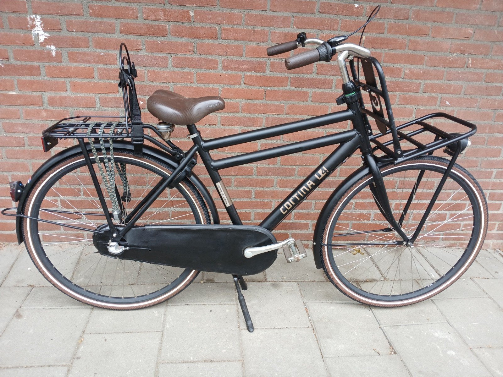 te koop zgoh Cortina u4 28 inch  kleine herenfiets Jet Black, Overige merken, Gebruikt, Versnellingen, 49 tot 53 cm