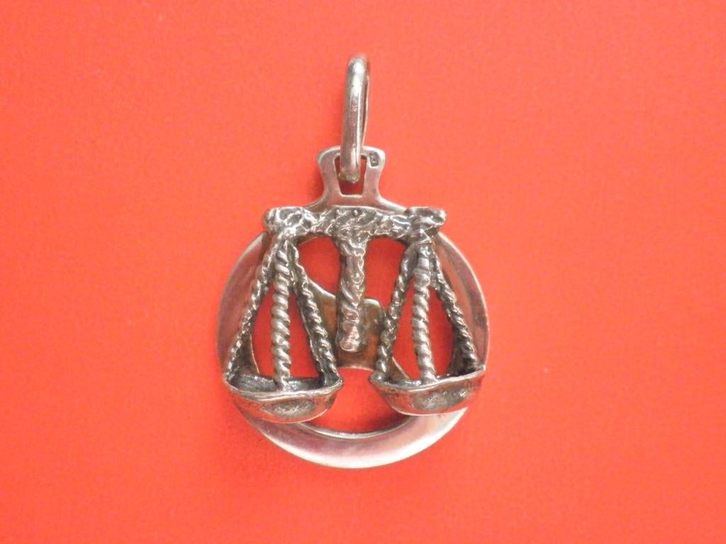 Mooie Aparte Zilveren Hanger - Sterrenbeeld Weegschaal, Verzenden, Zilver, Hanger