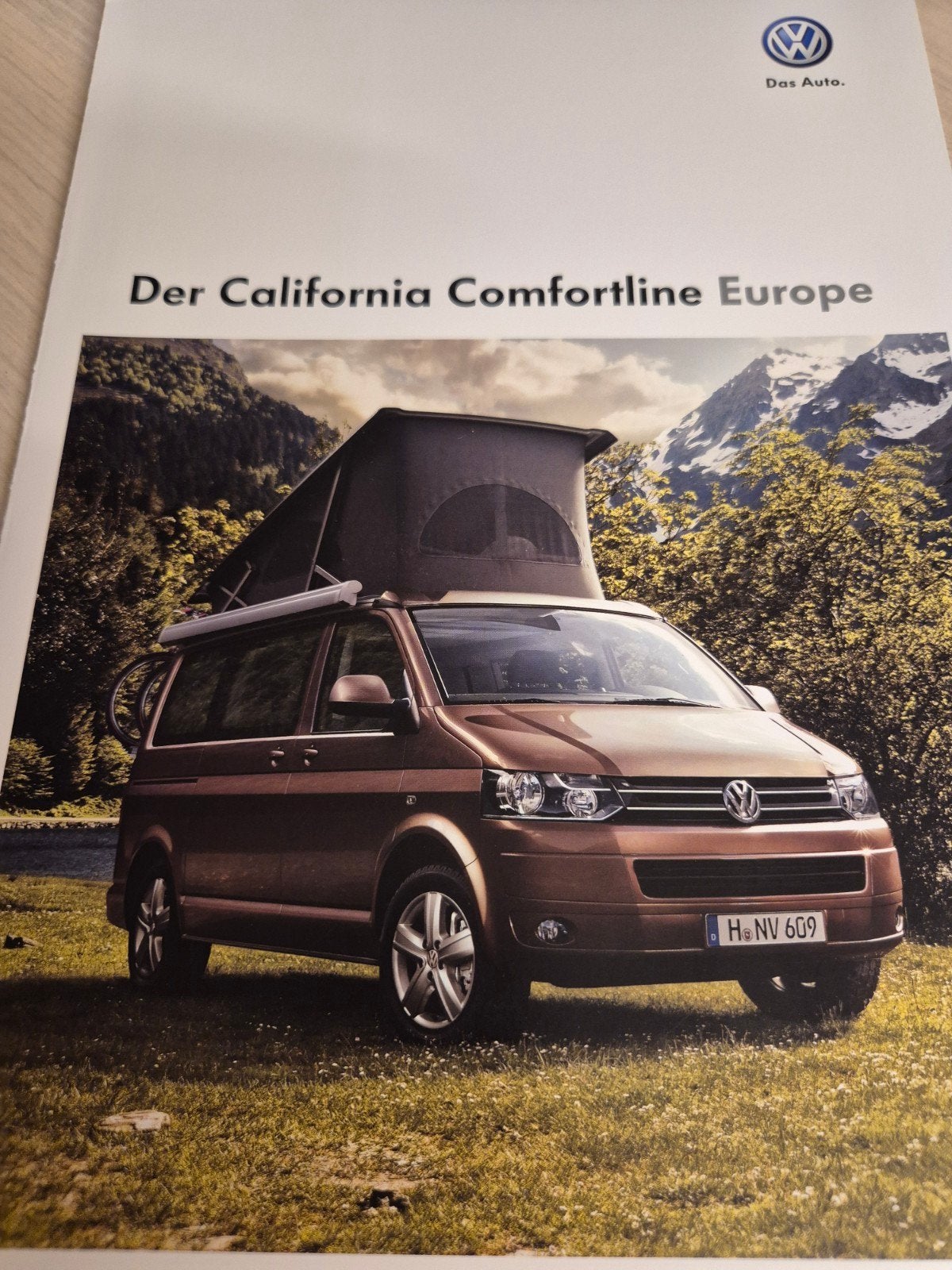 2011 camper Volkswagen California Comfortline Europe folder, Ophalen of Verzenden, Zo goed als nieuw, Volkswagen