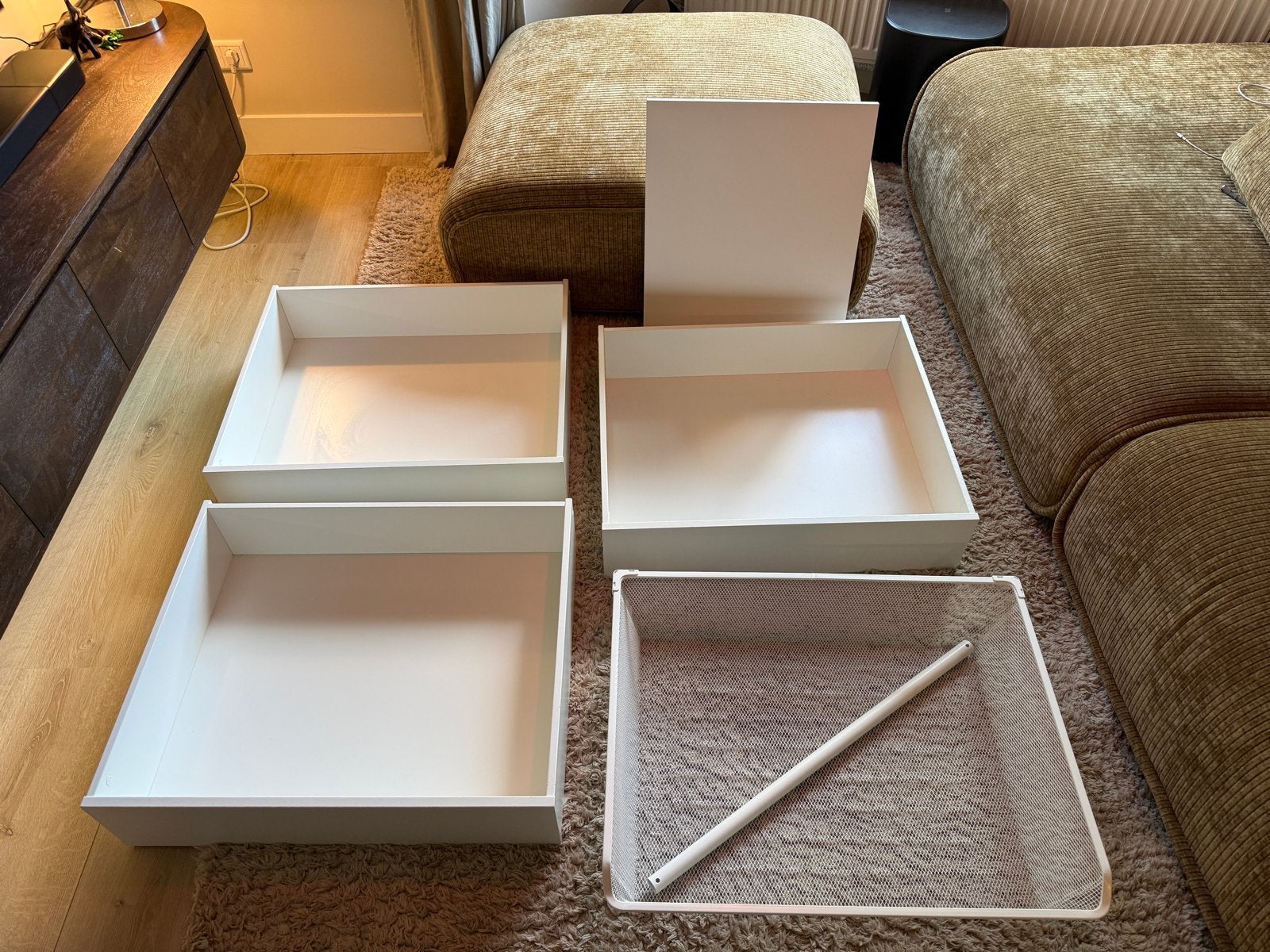 PAX kastinrichting: 3 lades, 1 mand, plank, roede (75cm), Ophalen of Verzenden, Gebruikt, 50 tot 100 cm, Met lade(s)