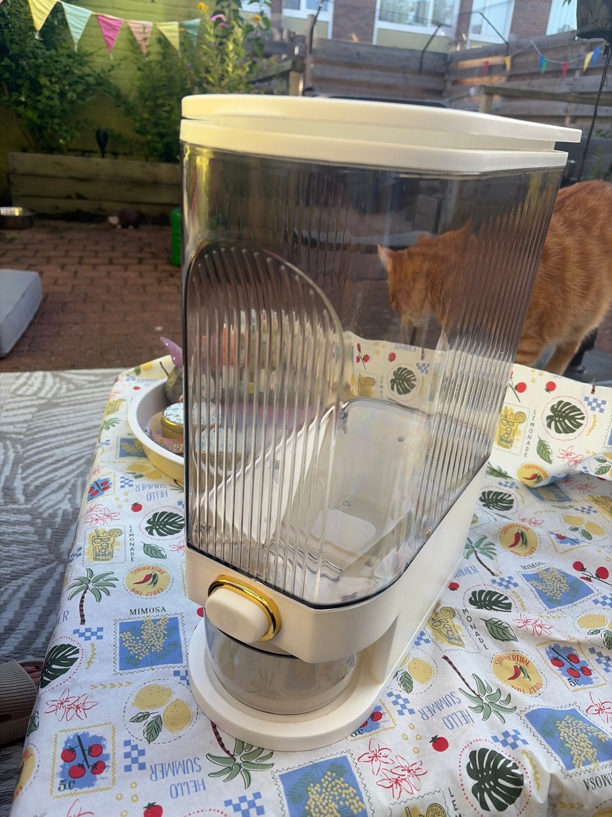 Graan Dispenser met Datumindicator - Handig & Stijlvol, Ophalen of Verzenden, Gebruikt
