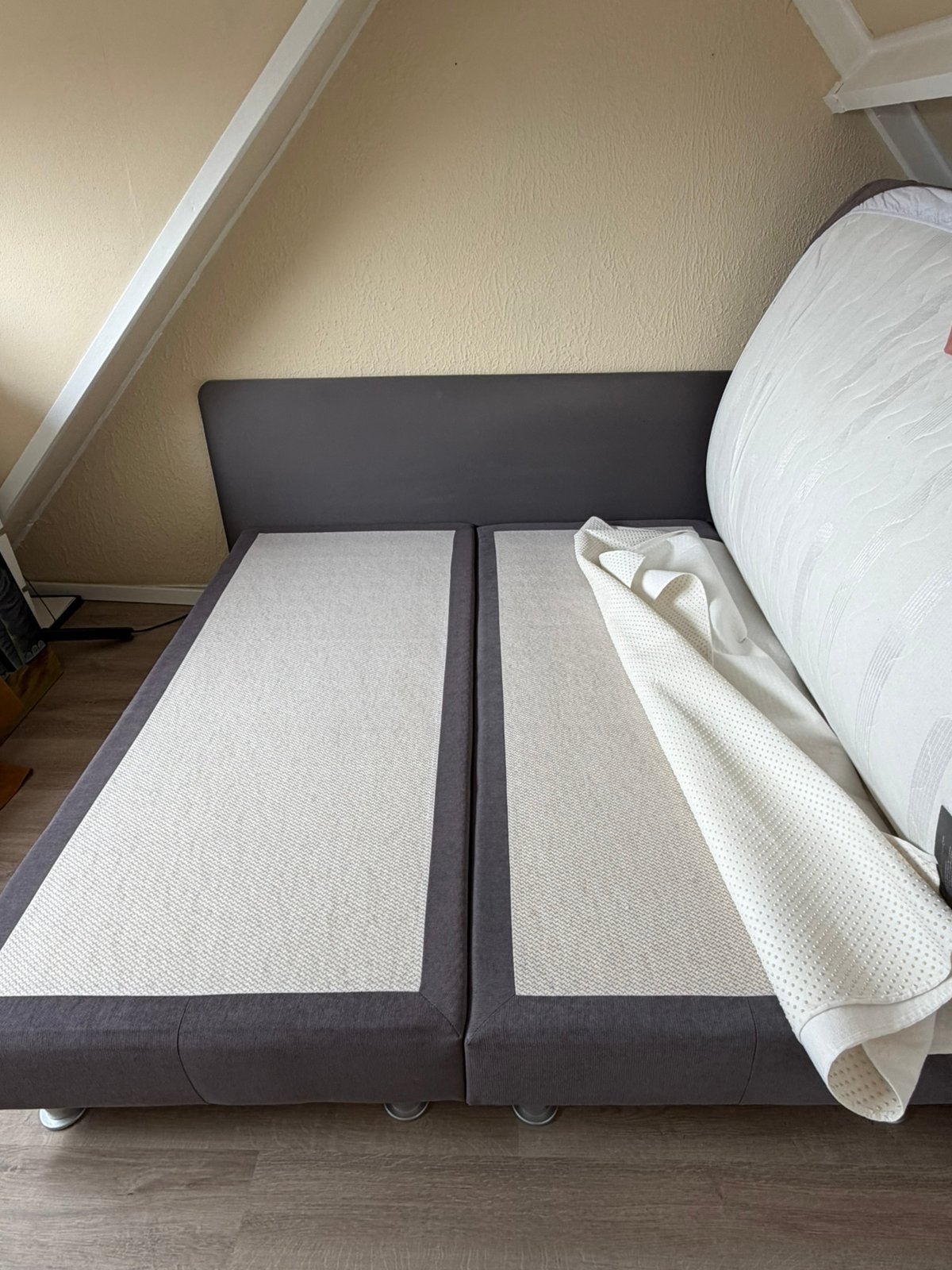Beter Bed Boxspring 180x200 cm inclusief los hoofdbord, Ophalen, Gebruikt, Tweepersoons, 180 cm
