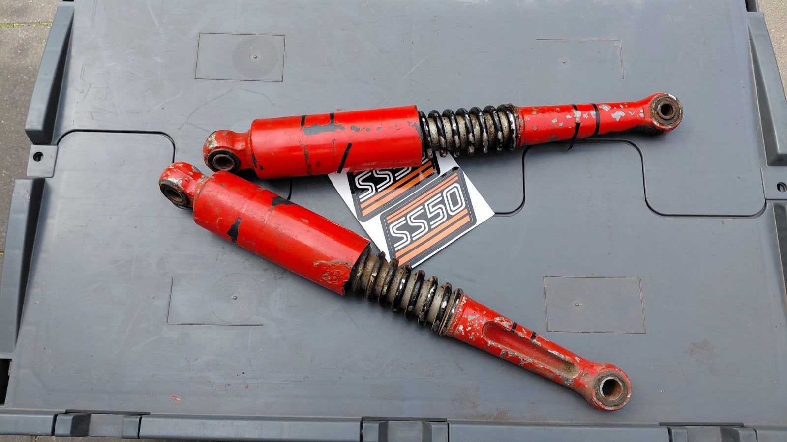 Honda SS50 schokbrekers., Ophalen of Verzenden, Uitlaat, Overige merken
