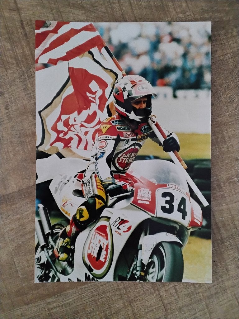 Kevin schwantz pers foto TT assen, Verzamelen, Ophalen of Verzenden, Nieuw, Motoren