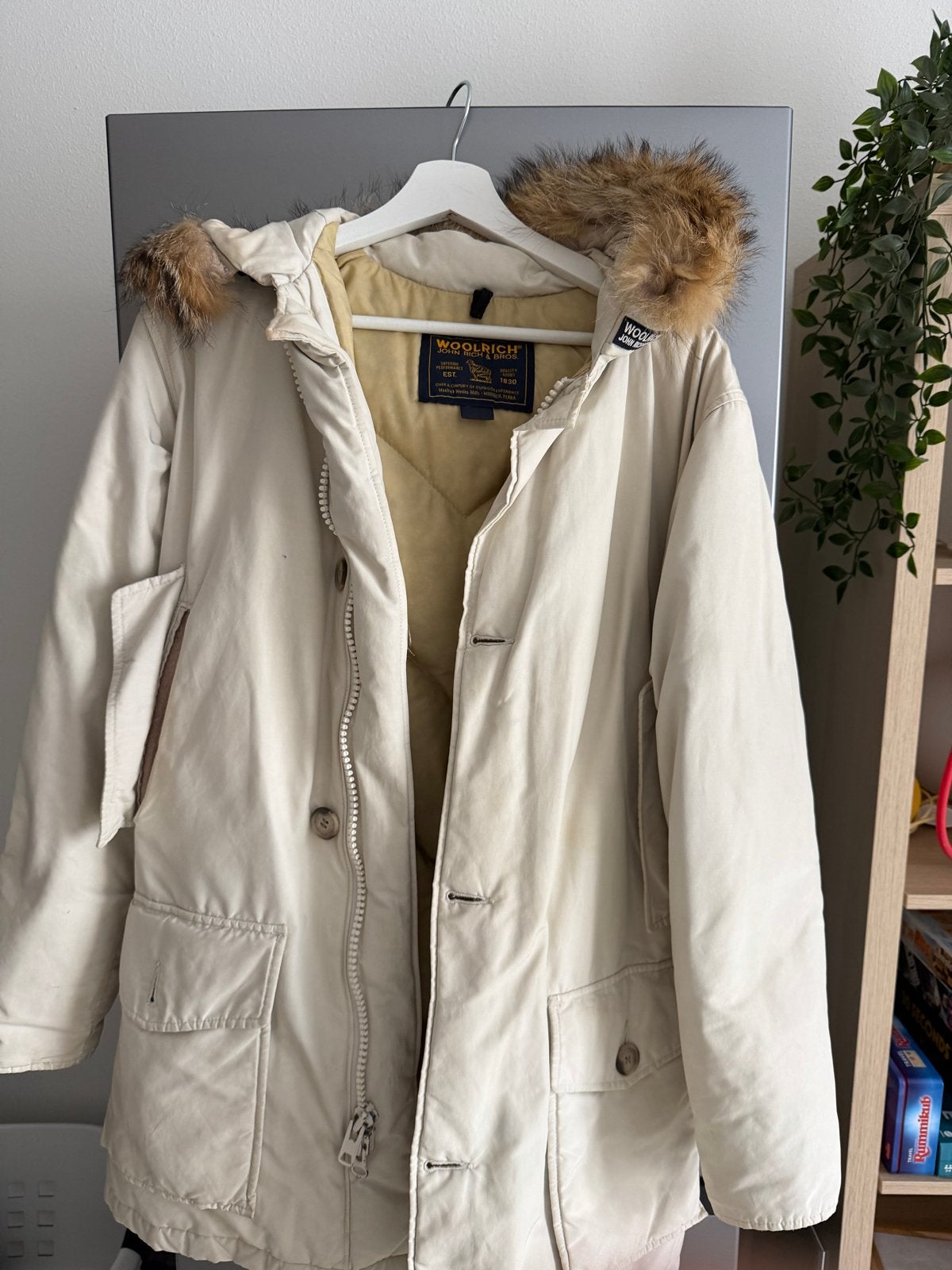 Woolrich John Rich & Bros. Winterjas met Bontkraag, Ophalen of Verzenden, Zo goed als nieuw, Overige maten, Beige
