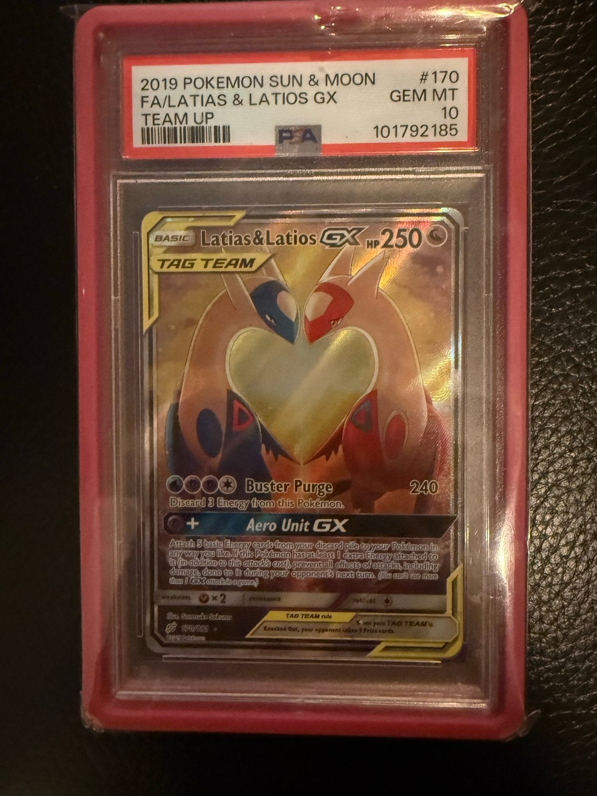 Te koop/Trade Latias & Latios GX TAG TEAM PSA 10, Ophalen, Zo goed als nieuw, Losse kaart