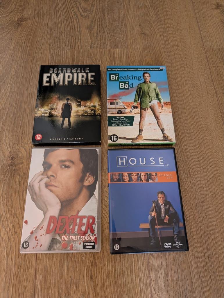 Boardwalk Empire, Breaking Bad, Dexter, House s1, Gebruikt, Vanaf 16 jaar, Boxset, Drama