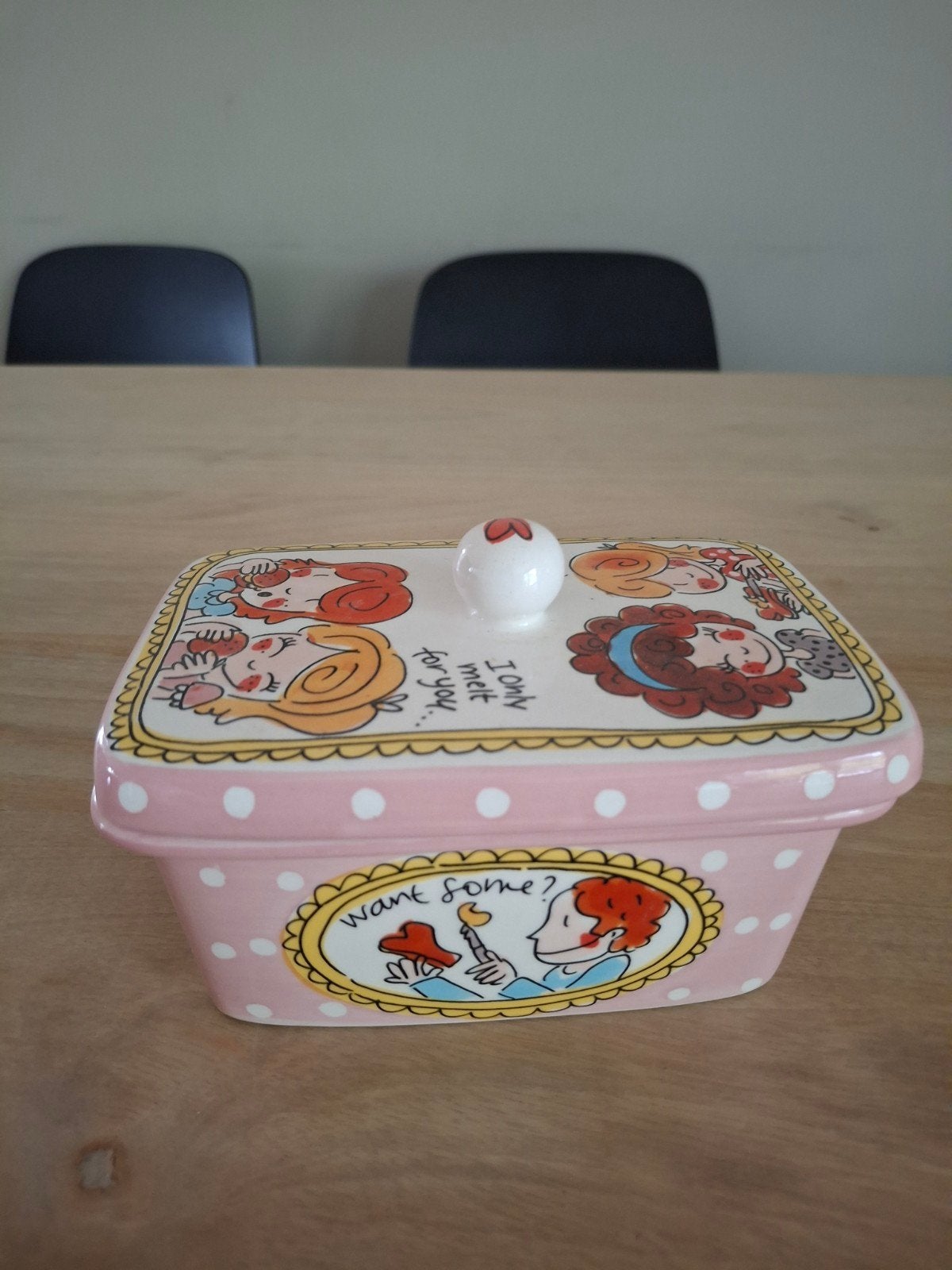 Nieuwe Blond Amsterdam botervloot - Spread the love!, Keramiek, Overige typen, Nieuw, Ophalen of Verzenden