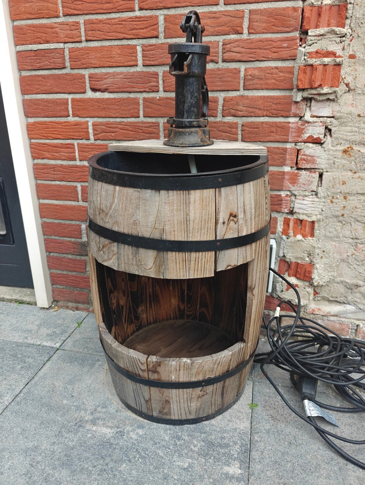 Decoratieve Fontijn / Bloembak, Tuin en Terras, Ophalen, Gebruikt, Minder dan 60 cm, Rond