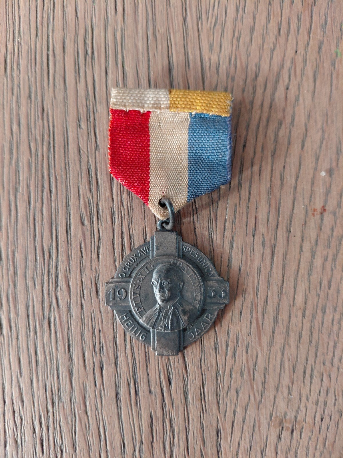 Heilig Jaar 1925 Medaille met Lint, Ophalen of Verzenden, Overige materialen, Buitenland
