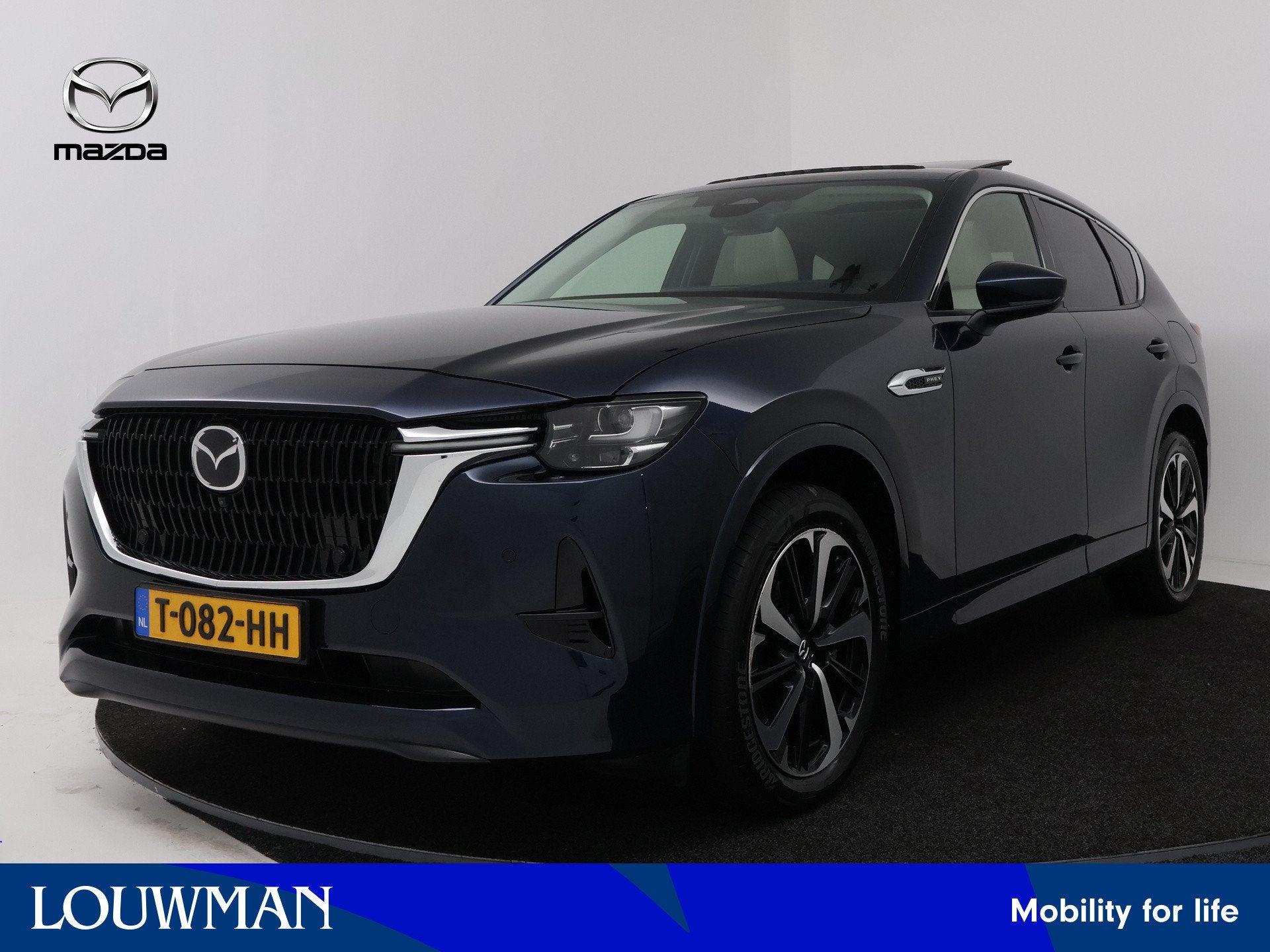 Mazda CX-60 2.5 e-SkyActiv PHEV Takumi | Schuifdak | BOSE |, Auto's, Automaat, Euro 6, 4 cilinders, Blauw