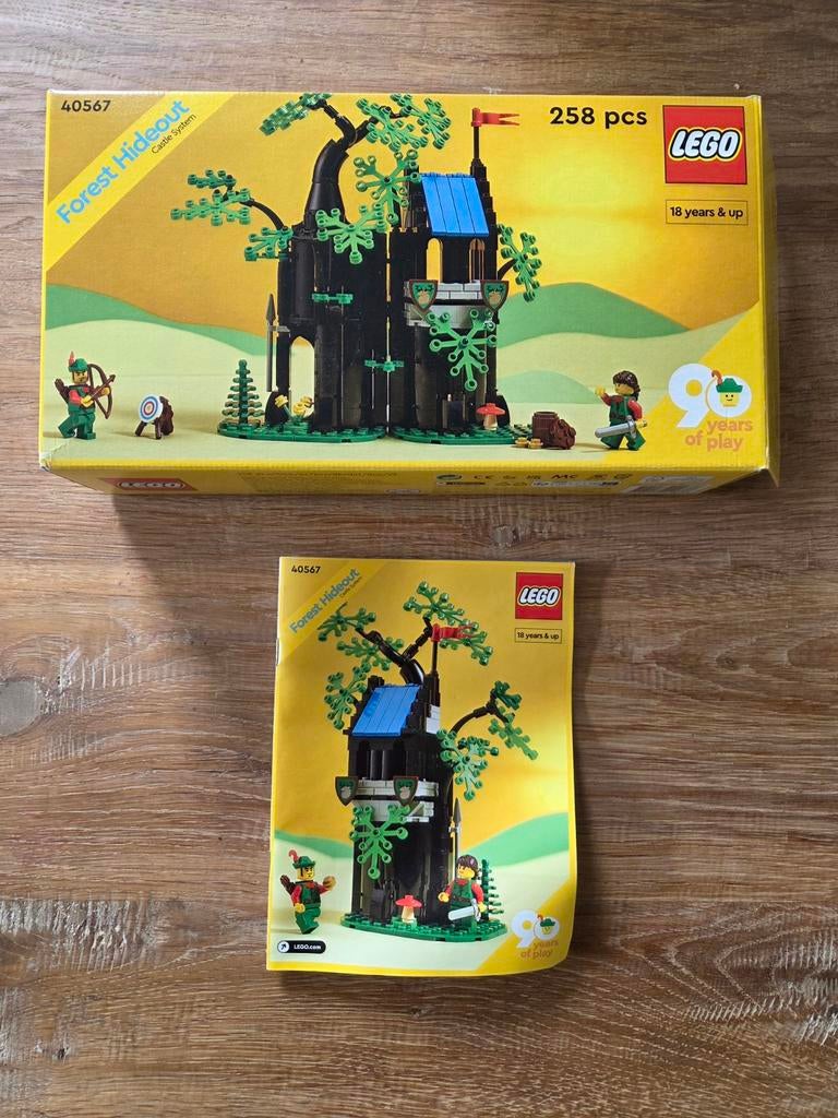 LEGO 40567 Forest Hideout - Doos en Instructies (GEEN LEGO!), Gebruikt, Accessoire, Ophalen of Verzenden, Castle