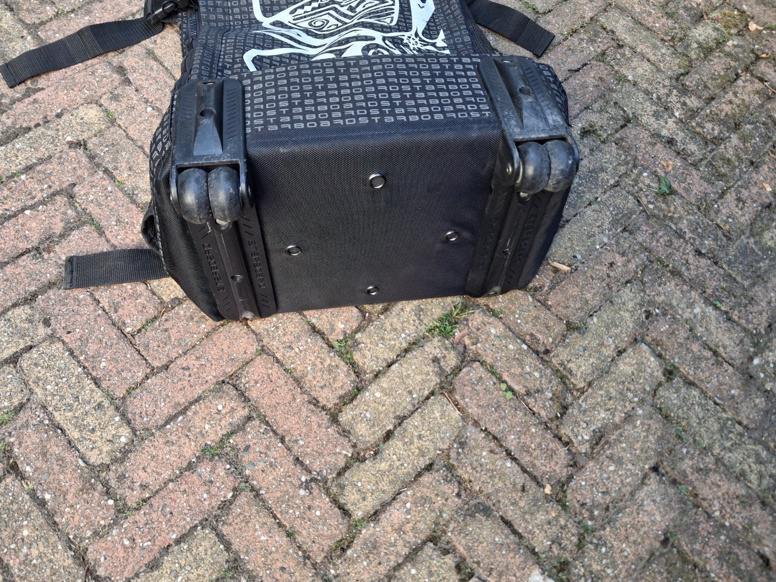 Starboard SUP tas met wieltjes / Drake Shalow vinnen us-box, Ophalen of Verzenden, Zo goed als nieuw, SUP-boards