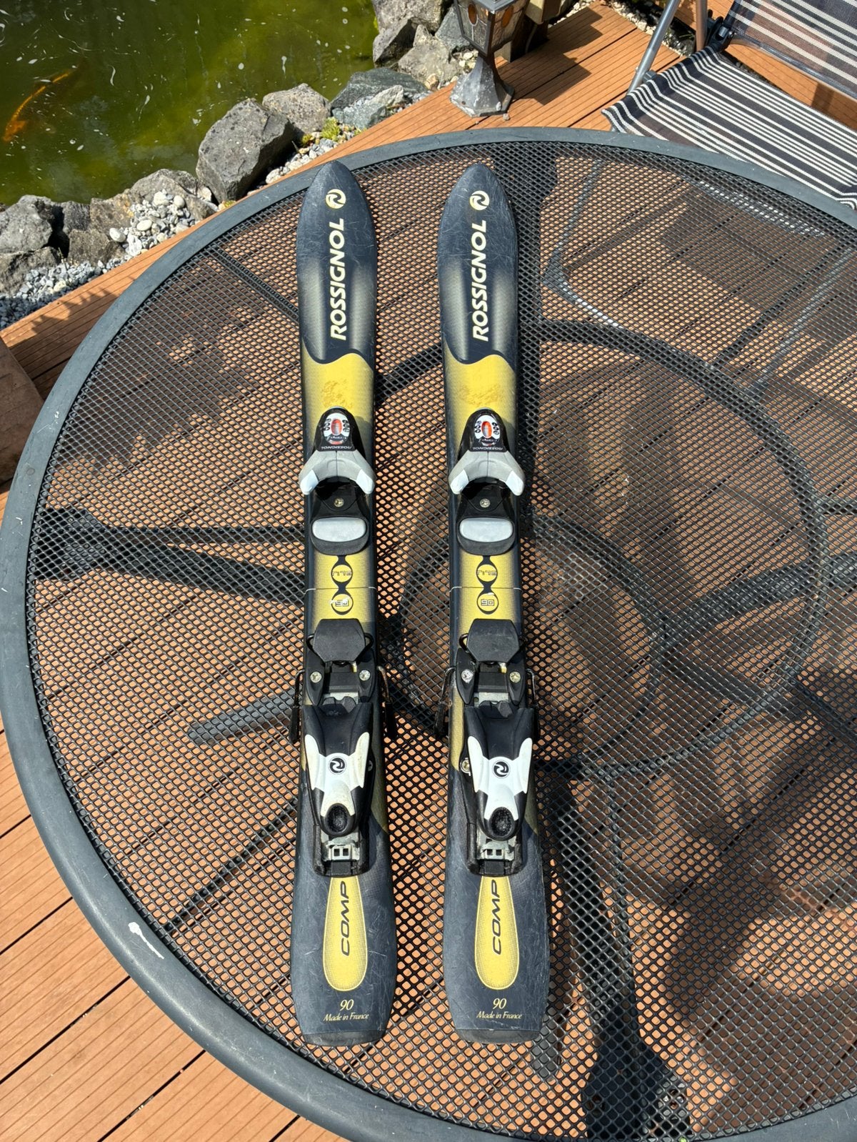 Rossignol Comp 90 kinderski’s inclusief originele bindingen, Ophalen, Zo goed als nieuw, Ski's, Rossignol