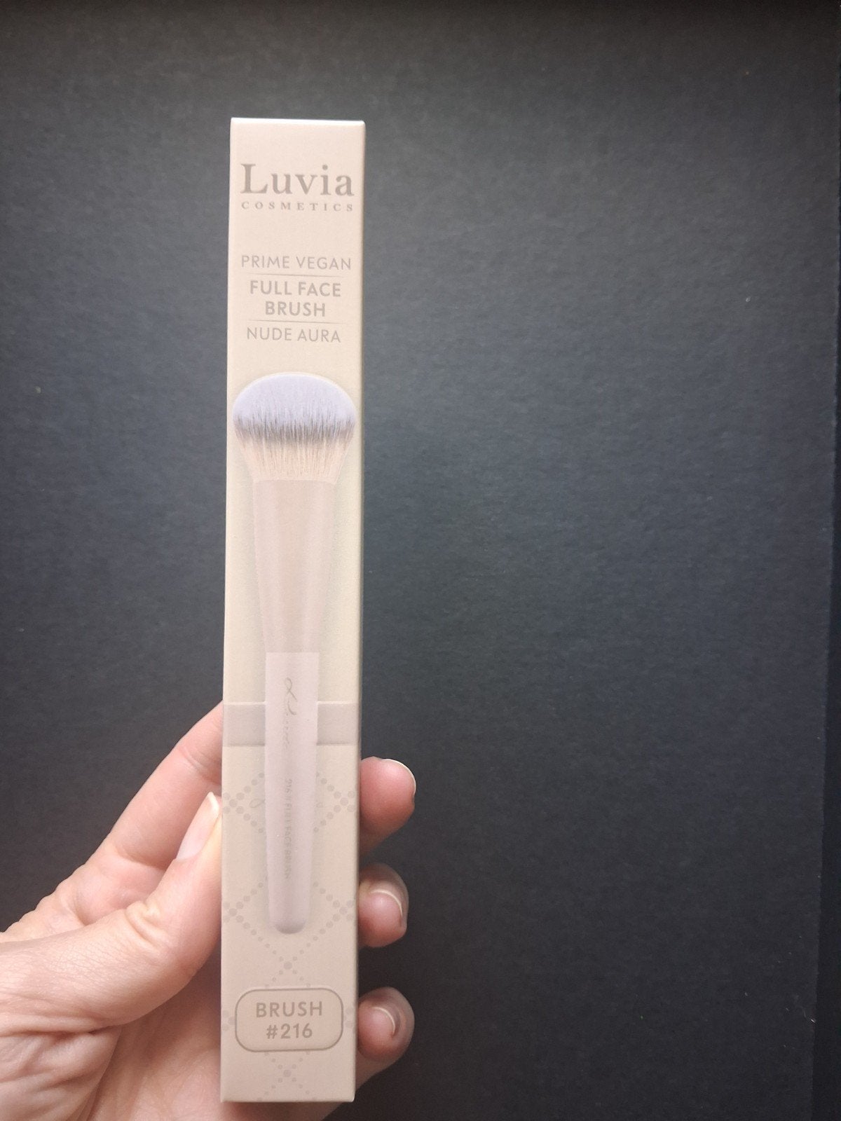 Luvia Cosmetics Prime Vegan Full Face Brush #216, Ophalen of Verzenden, Nieuw, Gehele gezicht, Toebehoren