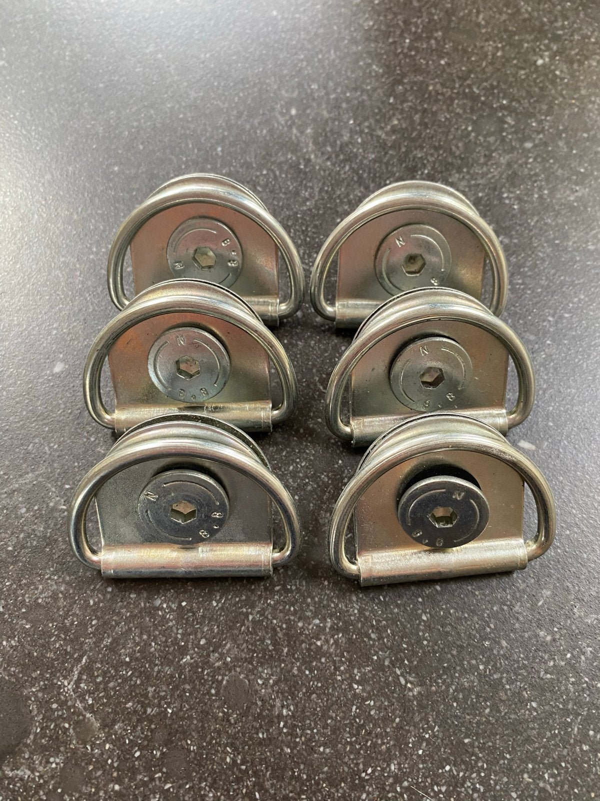Set van 6 D-ringen voor ladingzekering, Ophalen of Verzenden