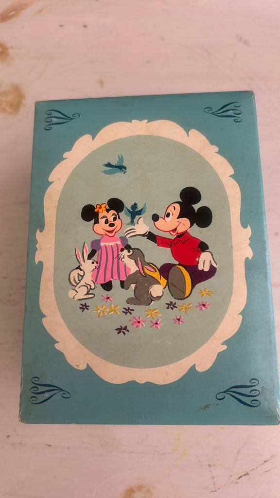 Vintage Disney Mickey & Minnie Mouse Muziekdoosje, Ophalen of Verzenden, Mickey Mouse, Gebruikt, Overige typen