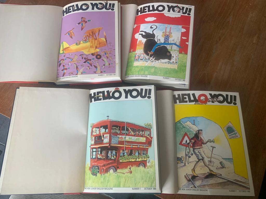 Hello you, 4 bundels tijdschriften, engels voor kinderen, Ophalen of Verzenden, Gelezen