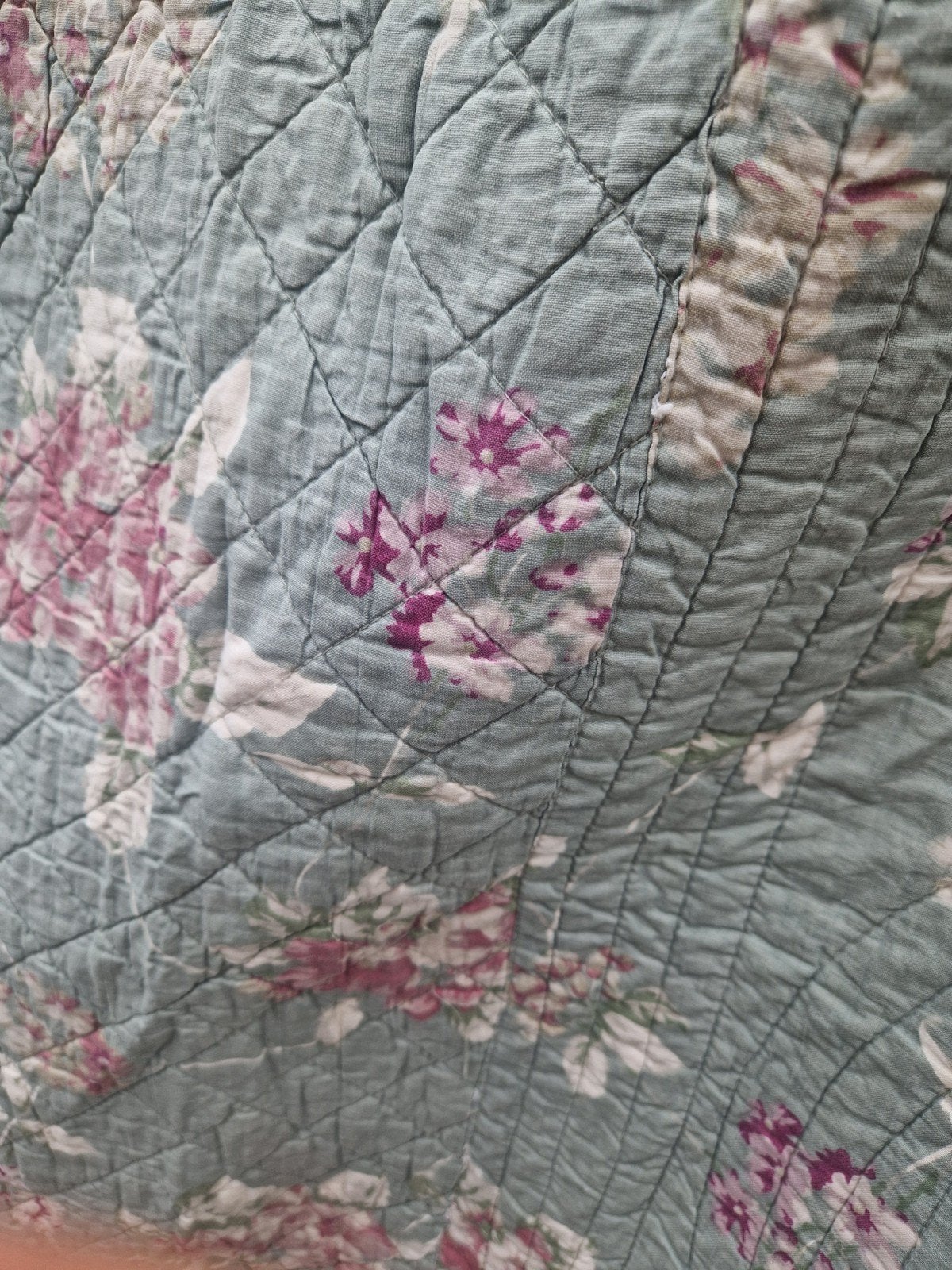 riviera maison sprei met bloemen en strepen, Huis en Inrichting, Gebruikt, Meerkleurig, Dekbedovertrek, Tweepersoons